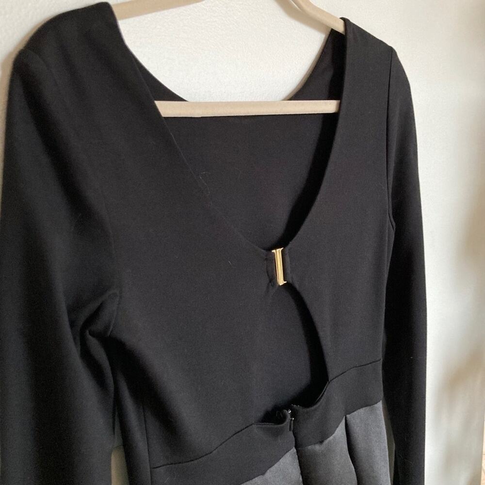 Anthropologie Hutch Womens 4 Black Cutout High-Low Formal Dress Whimsigoth Prom - Picture 5 of 11